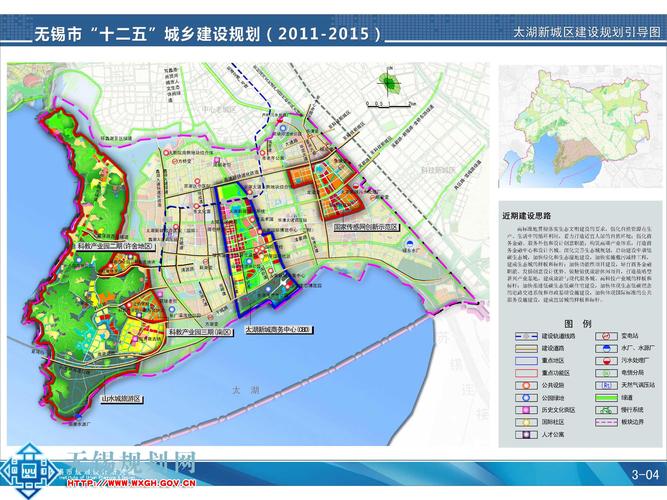 无锡市"十二五"城乡建设规划(2011-2015)太湖新城建设规划引导图